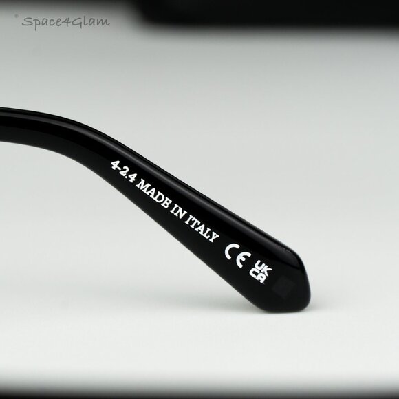 Off-White Women Sunglasses Black Grey Cat Eye OERI13D SPARKS 1007 NEW AUTHENTIC main image 8